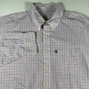 Brooks Brothers‎ 346 Button Shirt Long Sleeve Men's Size XL Graph Pattern Logo